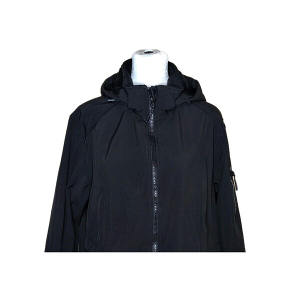 Free Country Aeris II Super Softshell Jacket Faux Shearling Lined Black XL - Picture 3 of 15